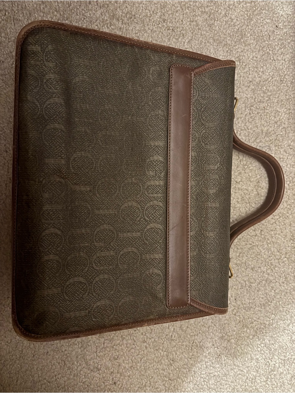 Gucci Monogram Vintage Top Handle Handbag - Picture 2 of 6